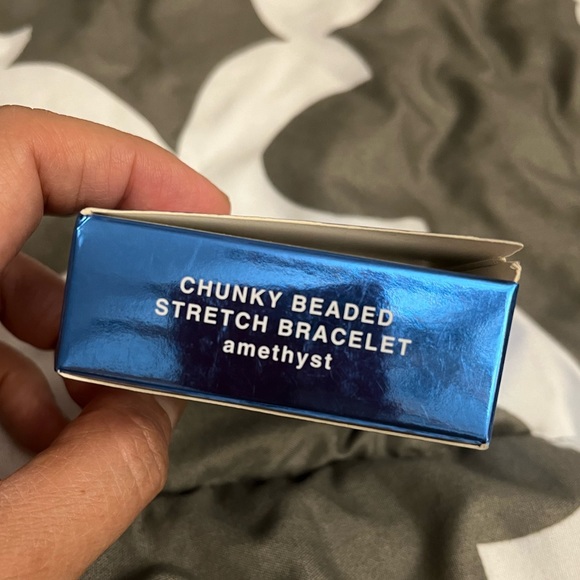 Chunky Bead Bracelet Boho Plum Festival Fringe Statement AVON Jewelry Anthro New - Picture 4 of 4